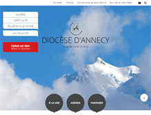 Tablet Screenshot of diocese-annecy.fr